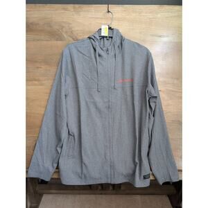 Travis Mathew MasterCraft Jacket Mens Large Dark Gray Balboa Hooded Full Zipper